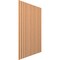 Ekena Millwork 94H x 1/4T Adjustable Wood Slat Wall Panel Kit w/ 3W Slats, Cherry contains 15 Slats SWW60X94X0250CH - alternate 4